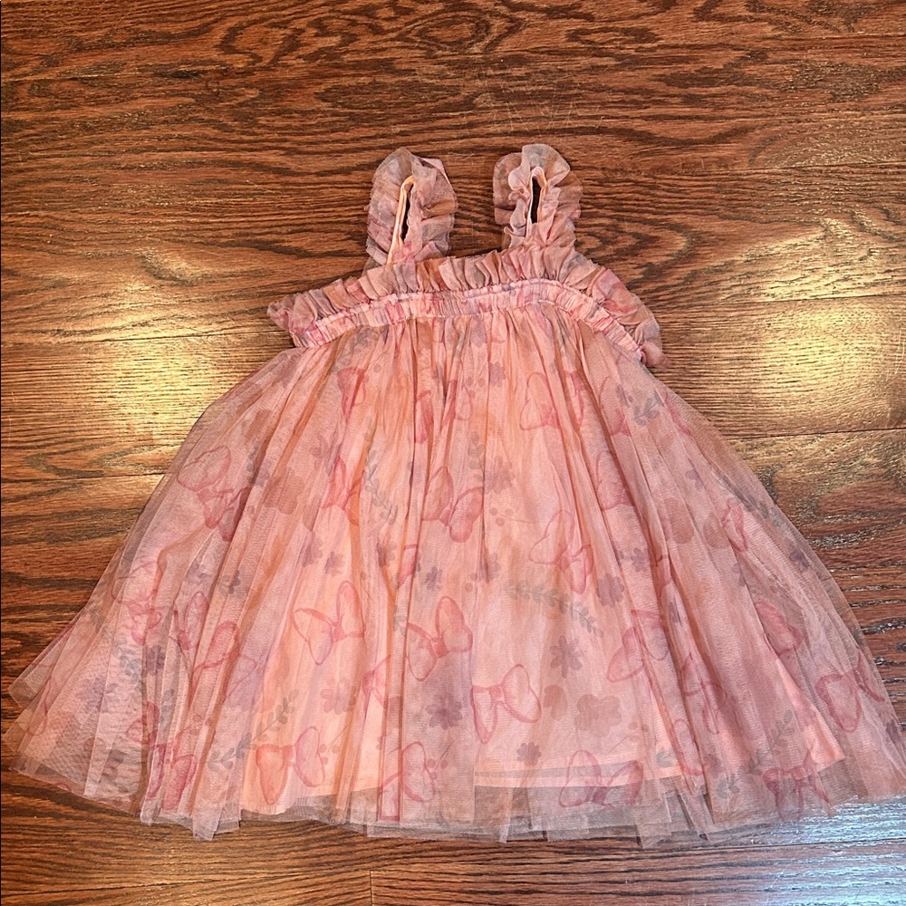 Ruffled Blush Tulle Skirt